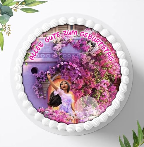 Für die Geburtstags Torte, Zuckerbild kompatibel mit: Encanto Isabela, Essbares Foto für Torten, Fondant, Tortenaufleger Ø 20cm, 0133z von Ihr Onlineshop Digital-on 24