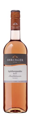 Ihringer Spätburgunder Rosé Qualitätswein trocken 0,75 L, Artikel Nr. 94126, 1 Karton mit 6 Flaschen von Ihringer