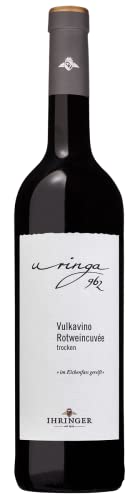 Ihringer VulkaVino Rotwein Cuvée Qualitätswein trocken Uringa 962, im Eichenfass gereift, 0,75 L, Artikel Nr. 85126, 1 Karton mit 6 Flaschen von Ihringer