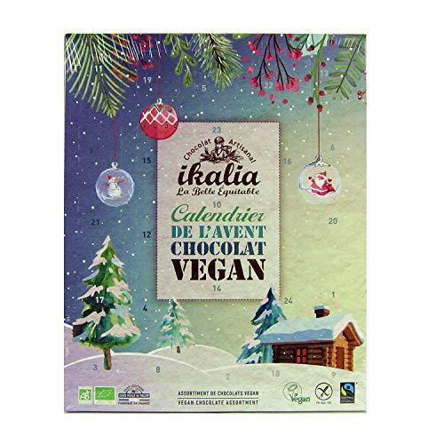 Ikalia Adventskalender Zartbitterschokolade vegan bio 115 g von Ikalia