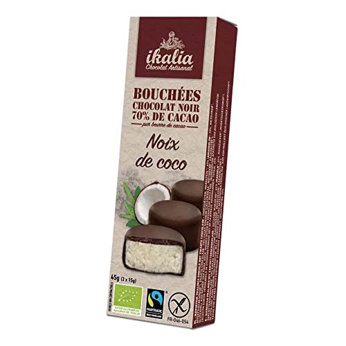 Ikalia Kokos-Taler, Zartbitterschokolade, 45g (180, 4) von Ikalia