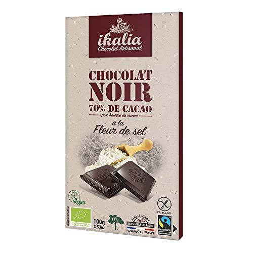 Ikalia ZB Schokolade, 70% Kakao, mit Meersalz, 100g (12) von Ikalia