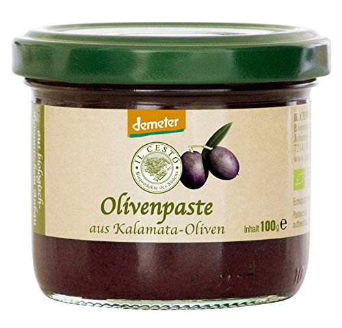 Il Cesto Bio Olivenpaste aus Kalamata-Oliven, 100 g von Il Cesto