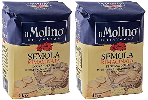 Il Molino Chiavazza - Italienisches Hartweizenmehl 2Kg (1Kg, 2er Pack) von Il Molino Chiavazza