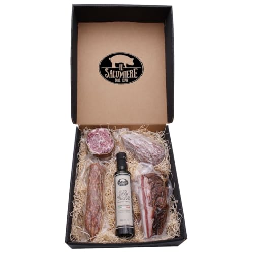 Weihnachtsgeschenkbox 2022 "Castello-Schloss" - Geschenkkorb mit italienischen Wurstwaren - Handgefertigte Produkte - Weihnachtsgeschenkidee Korb - Il Salumiere 1978 - La Salumeria 1978 von Il Salumiere dal 1978