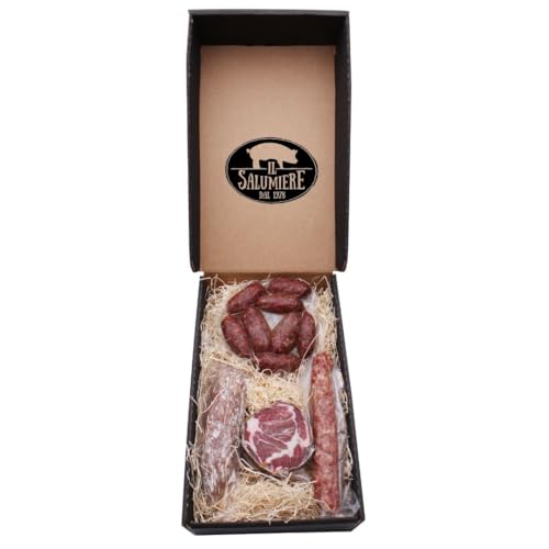 Weihnachtsgeschenkbox 2022 "Foligno" - Geschenkkorb mit italienischen Wurstwaren - Handgefertigte Produkte - Weihnachtsgeschenkidee Korb - Il Salumiere 1978 - La Salumeria 1978 von Il Salumiere dal 1978