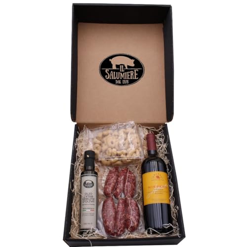 Weihnachtsgeschenkbox 2022 "Nispero" - Geschenkkorb mit italienischen Wurstwaren - Handgefertigte Produkte - Weihnachtsgeschenkidee Korb - Il Salumiere 1978 - La Salumeria 1978 von Il Salumiere dal 1978