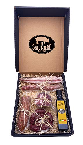 Weihnachtsgeschenkbox 2022 "Norcino Classico" - Geschenkkorb mit italienischen Wurstwaren - Handgefertigte Produkte - Weihnachtsgeschenkidee Korb - Il Salumiere 1978 - La Salumeria 1978 von Il Salumiere dal 1978