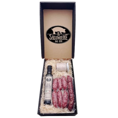 Weihnachtsgeschenkbox 2022 "Orvieto" - Geschenkkorb mit italienischen Wurstwaren - Handgefertigte Produkte - Weihnachtsgeschenkidee Korb - Il Salumiere 1978 - La Salumeria 1978 von Il Salumiere dal 1978