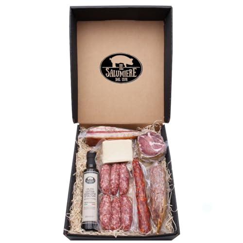 Weihnachtsgeschenkpaket 2023 "Norcino Classic mit Pecorino" - Norcineria Umbra Artigianale - Strenna - Geschenkidee - Der Wurstbereiter 1978 - Weihnachtskorb von Il Salumiere dal 1978