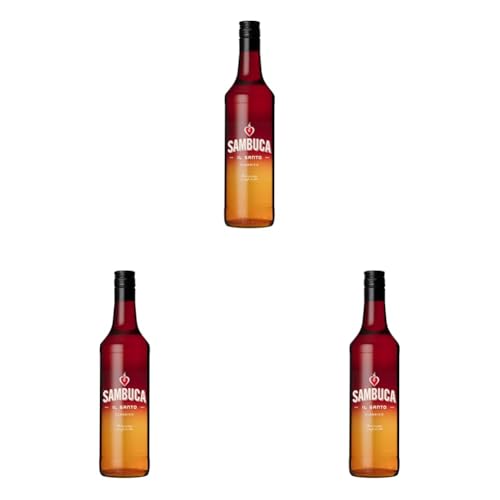 IL SANTO Sambuca - Anislikör - Ausgewogene Mischung aus Anis und Süßholz - Weich-süße Note - Prämierter Anis-Schnaps 38% Vol. - (1 x 0.7 l) (Packung mit 3) von Il Santo