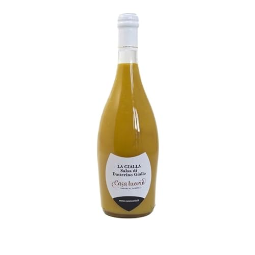 La Gialla - Gelbe Datterino-Tomatensauce in eleganter Champagnerflasche von Il Tomolo
