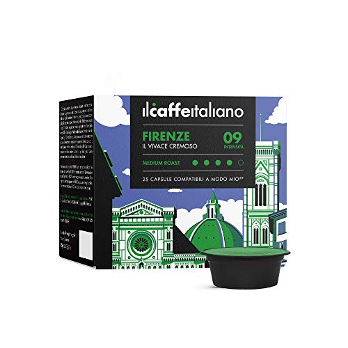 Il Caffè Italiano 120 Kaffeekapseln mit dem Lavazza A Modo Mio System kombpatible - Mischung Firenze, Intensität 9 von FRHOME