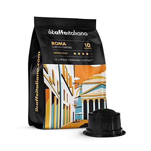 Il Caffè Italiano Kaffeekapseln Kompatibel Caffitaly Roma 100 Stk | Kaffeekapseln Caffitaly Kompatibel Mit Reichem und Intensivem Aroma | Caffitaly Kompatibel Kaffeekapseln | Frhome von FRHOME