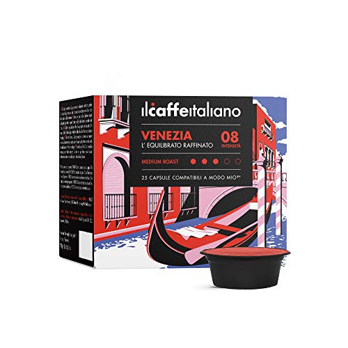 FRHOME - Il Caffè Italiano 120 Kaffeekapseln mit dem Lavazza A Modo Mio System kombpatible - Mischung Venezia, Intensität 8 von FRHOME