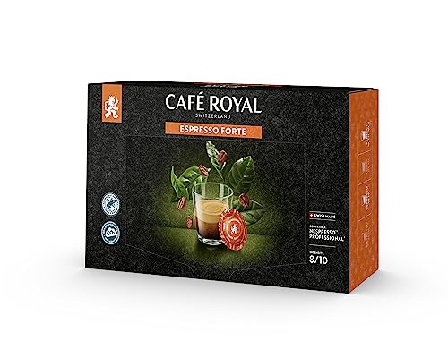 Café Royal Espresso Forte 50 Pads für professional Nespresso Maschine - 7/10 Intensität - UTZ-zertifiziert von Café Royal