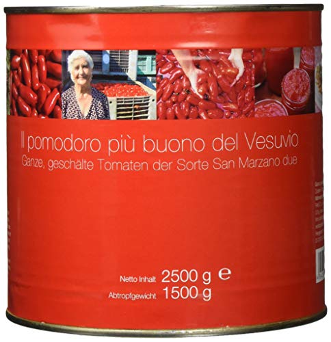 Il pomodoro più buono San Marzano, Ganze, geschälte Tomaten, (6 x 2.5 kg), 15000 g von Il pomodoro più buono