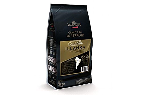 Illanka, dunkle Couverture, Callets, 63% Kakao, Peru, 3 kg von VALRHONA