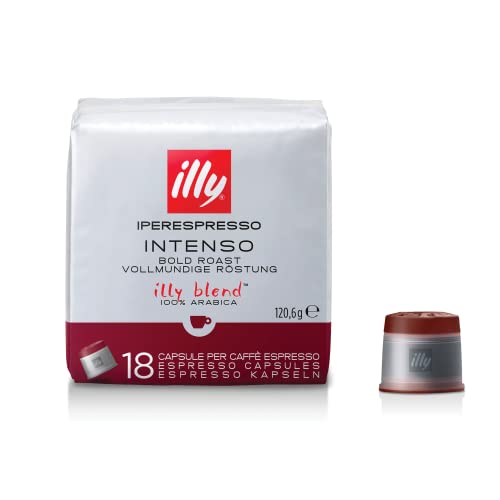 illy Iperespresso Kaffeekapseln klassische Röstung INTENSO, 1 Packungen zu je 18 Kaffeekapseln von illy
