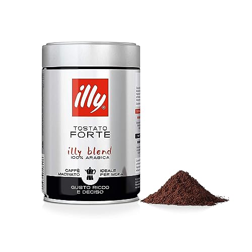 ILLY 250gr Glas Gerösteter Moka-Kaffee von Illy