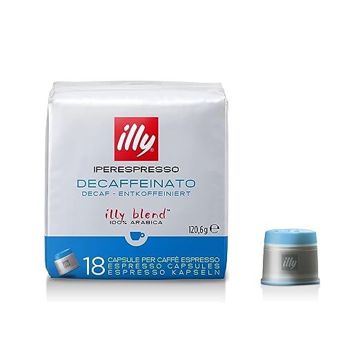 ILLY 6 Packungen mit 18 Kapseln Entkoffeiniertem Kaffee (108 Kapseln) von Illy