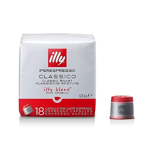 ILLY 6 Packungen mit 18 Kapseln Kaffeeröstmedium von Illy