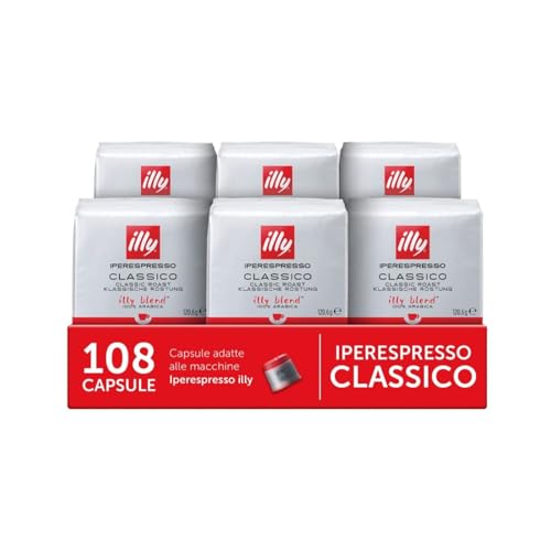 ILLY 6 Packungen mit 18 Kapseln Kaffeeröstmedium von Illy