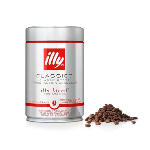 Illy 6 Gläser mit 250 g Kaffee in klassischen Körnern von Illy