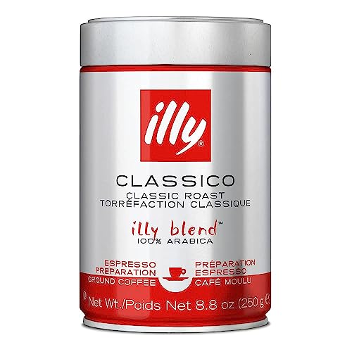 Illy Espresso, 100% Arabica Kaffee, gemahlen, mittlerer Röstgrad, Dose, 12er Pack, 12 x 250g Illy Espresso, 100% Arabica Kaffee, gemahlen, mittlerer Röstgrad, Dose, 12er Pack, 12 x 250g von illy