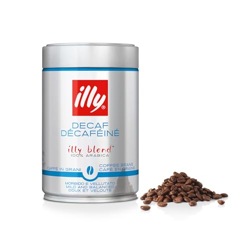 illy Kaffeebohnen zu mahlen DECAFFEINATO, klassische Röstung, 250 g Dose von Illy