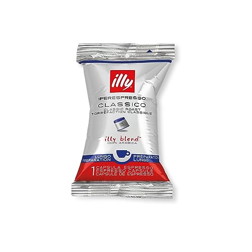 illy Iperespresso Kaffeekapseln klassische Röstung CLASSICO lungo, Packung mit 100 Kapseln von Illy