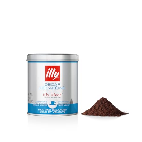 illy Gemahlener filter Kaffee DECA, intensive Röstung - 125 g Dose von illy