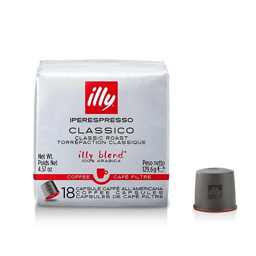 illy Iperespresso Filterkaffee klassische Röstung CLASSICO, 1 Packungen zu je 18 Filterkaffee von Illy