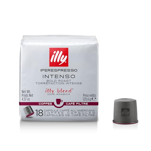 illy Iperespresso Filterkaffee klassische Röstung INTENSO, 1 Packungen zu je 18 Filterkaffee von Illy