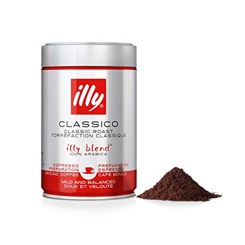 illy Kaffee, Gemahlener Espresso Classico, klassische Röstung - 1 Dose zu 250 g von Illy