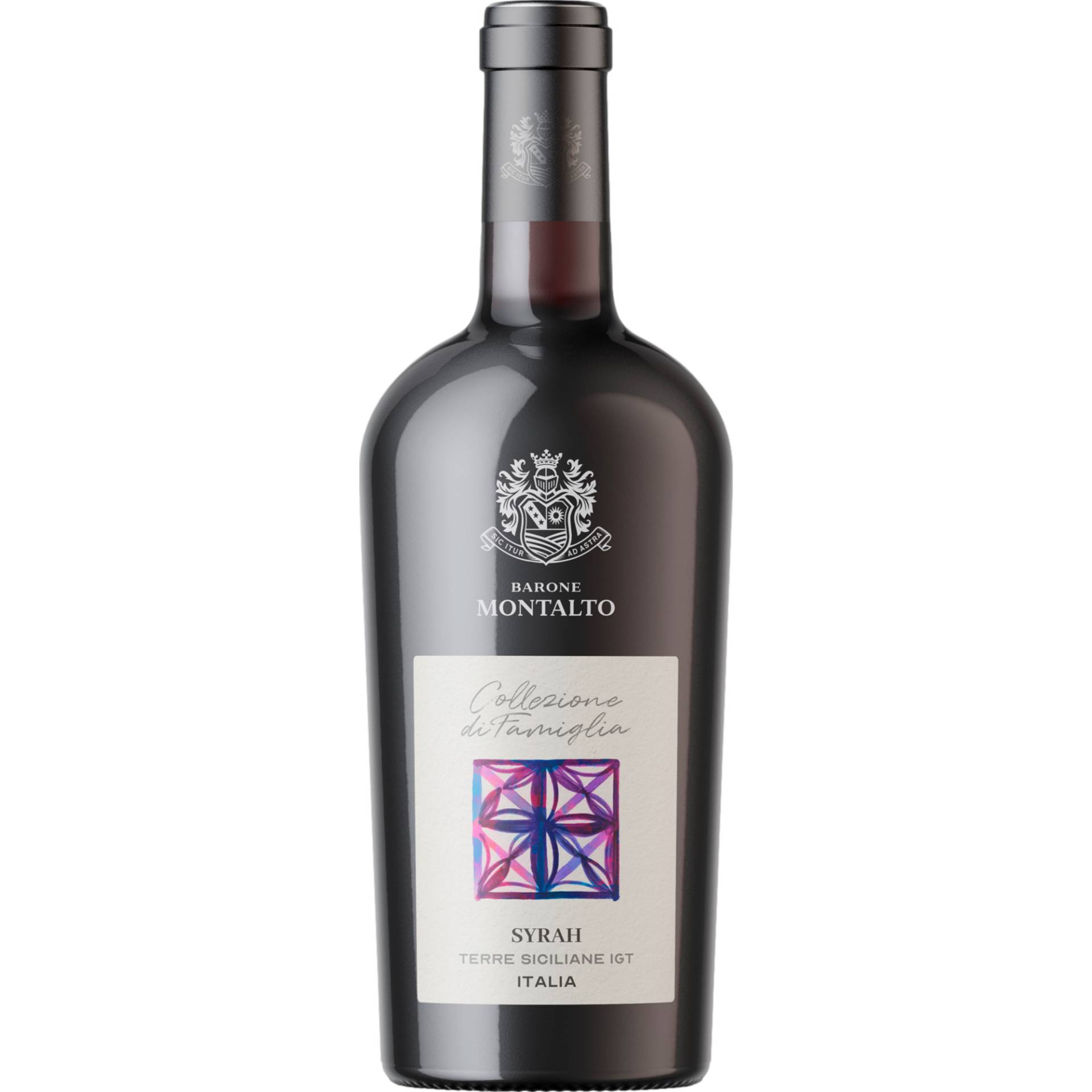 Barone Montalto Syrah, Terre Siciliane IGP, Sizilien, 2022, Rotwein von Imbottigliato da Barone Montalto S.p.A. nelle Cantine di Priocca (CN) - Italia