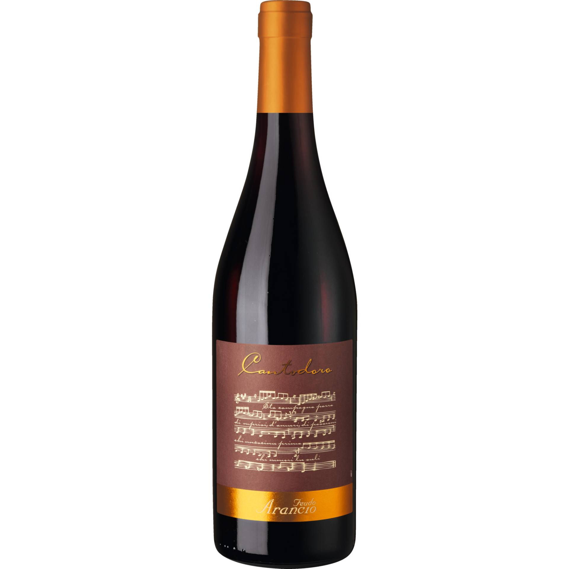 Feudo Arancio Cantodoro Riserva, Sicilia DOC, Sizilien, 2020, Rotwein von Imbottigliato da Nosio S.P.A., Mezzocorona - Italia