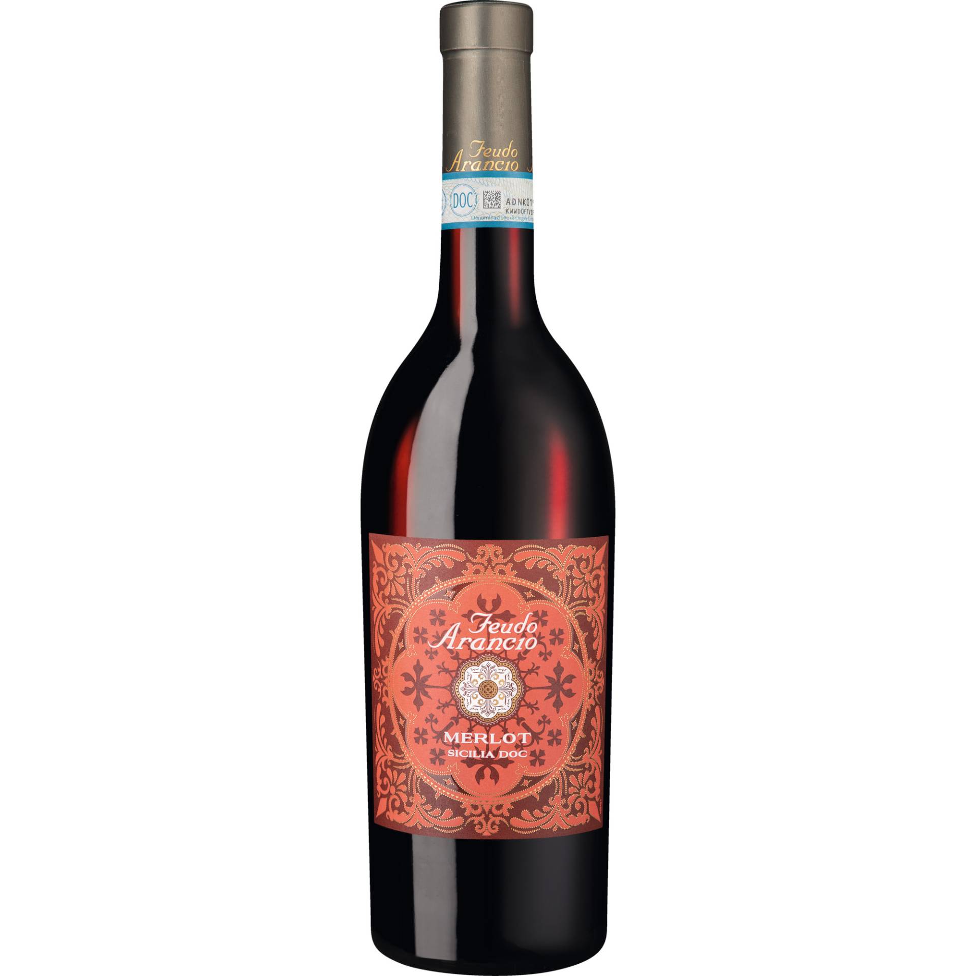 Feudo Arancio Merlot, Sicilia DOC, Sizilien, 2023, Rotwein Feudo Arancio Merlot, Sicilia DOC, Sizilien, 2023, Rotwein von Imbottigliato da Nosio S.p.a., Mezzocorona - Italia