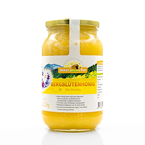Bergblüten-Honig von ImkerPur, 1200g, fein-fruchtig, mit einer feinen Bergkräuter-Note Bergblüten-Honig von ImkerPur, 1200g, fein-fruchtig, mit einer feinen Bergkräuter-Note von ImkerPur