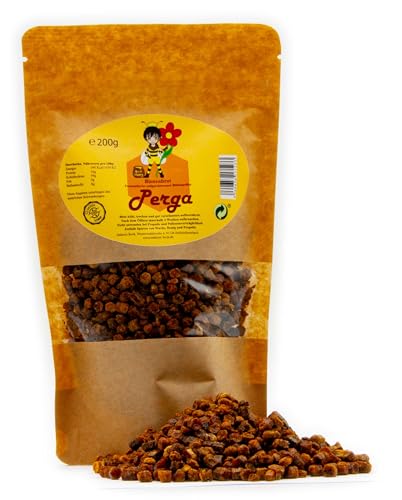 Imkerei Beck® - Bienenbrot/Perga fermentierter aufgeschlossener Blütenpollen aus eigener Imkerei/Natürlich, rückstandsfrei und ohne Zusatzstoffe. (200g) von Imkerei Beck