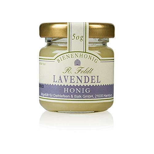 Lavendel-Honig, Frankreich, weiß, cremig, vollblumig, Portionsglas, 50g von Imkerei Feldt