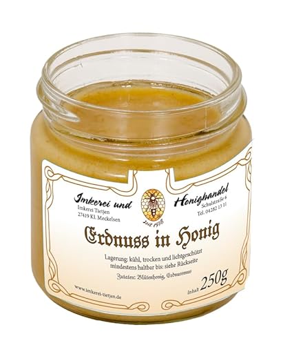 Erdnuss in Honig 250g – Honig mit Erdnussmuß, ohne Zusätze oder Aromen (von Imkerei Nordheide) von Imkerei Nordheide