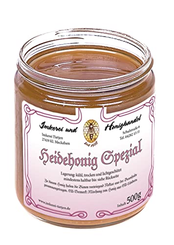 Heidehonig Spezial 500g – herzhaftes Aroma, naturbelassen roher Honig (von Imkerei Nordheide) von Imkerei Nordheide