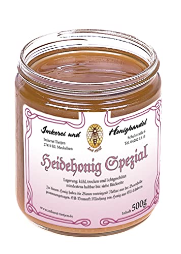 Heidehonig Spezial 500g – herzhaftes Aroma, naturbelassen (von Imkerei Nordheide) von Imkerei Nordheide