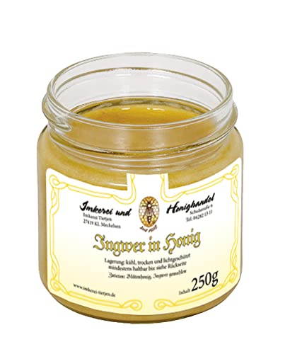 Ingwer in Honig 250g - Honig mit gemahlenem Ingwer, ohne Zusätze (von Imkerei Nordheide) von Imkerei Nordheide