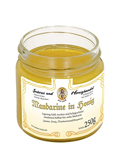 Mandarine in Honig 250g – Honig mit Mandarinenextrakt, ohne Zusätze (von Imkerei Nordheide) von Imkerei Nordheide