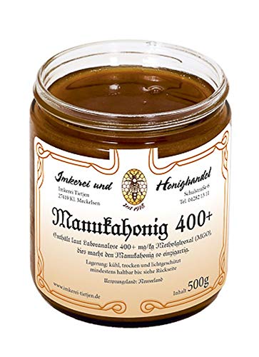 Manuka Honig MGO 400+ (500 g) aus Neuseeland | Laborgeprüft, reines Naturprodukt von Imkerei Nordheide