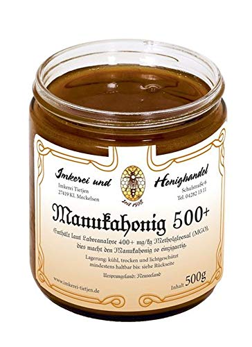 Manuka Honig MGO 500+ (500 g) aus Neuseeland | Laborgeprüft, reines Naturprodukt von Imkerei Nordheide