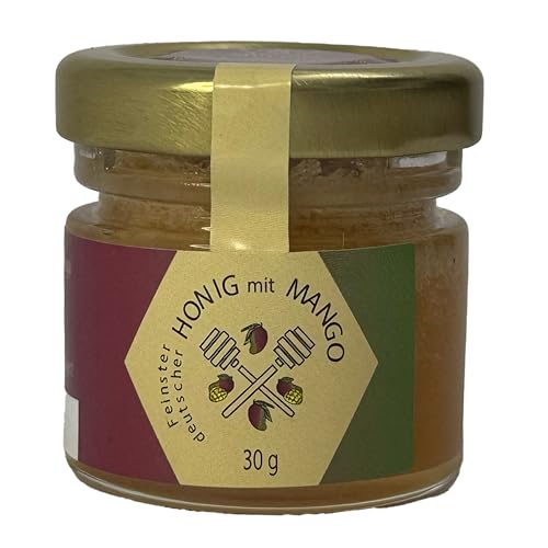 Nordbienchen® Honig 30g mit Mango – 100% Natur, Ohne Zusätze, Honig aus Deutschland, Perfekte Geschenkidee, Honey aus nachhaltiger Imkerei von Imkerei Sievers
