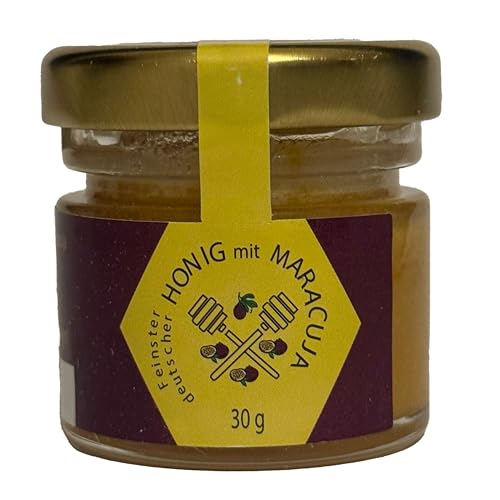Nordbienchen® Honig 30g mit Maracuja – 100% Natur, Ohne Zusätze, Honig aus Deutschland, Perfekte Geschenkidee, Honey aus nachhaltiger Imkerei von Imkerei Sievers